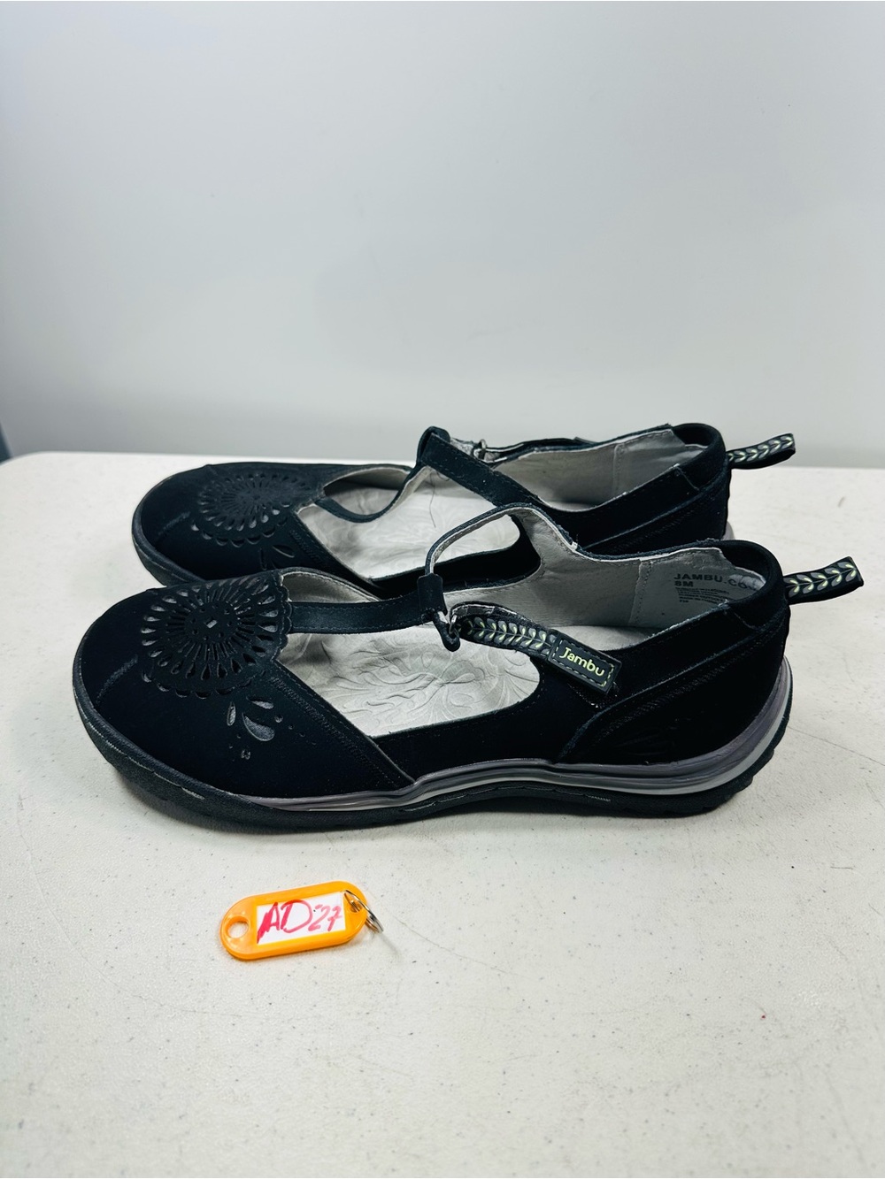 Jambu Black Mary Jane Comfort Sneakers size 8